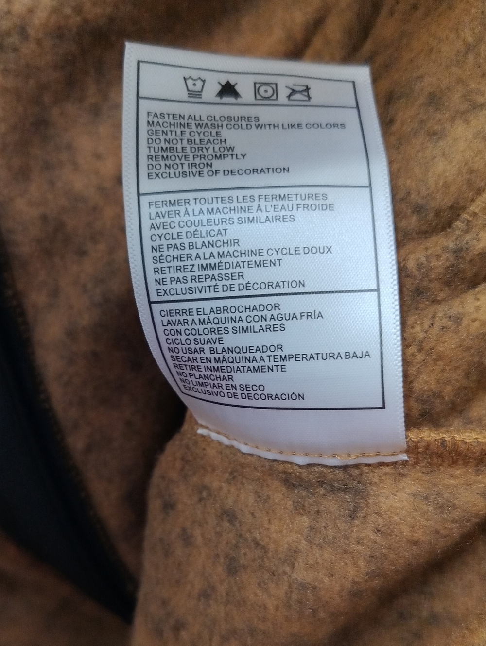 Spyder Men's Full Zip Fleece Hooded Jacket Performance Hiking Outdoor L, 23" PTP - Picture 14 of 16